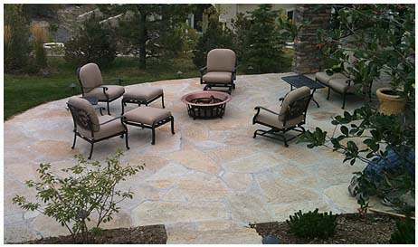 flagstone landscaping in denver